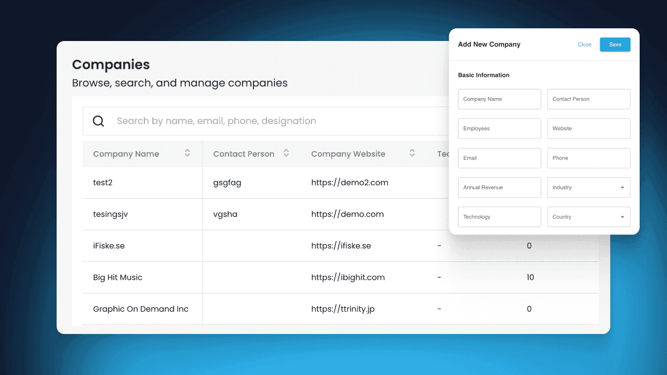 Companies – Verified & Enriched