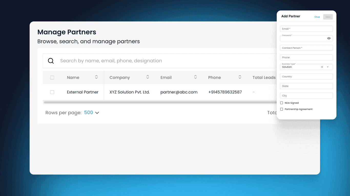 Partners – Extend Your Sales Force