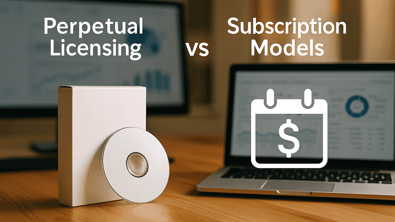 perpetual vs subscription software licensing models